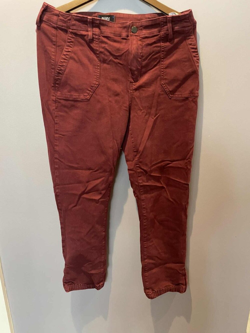 PAIGE Mayslie Jogger in Vintage Burgundy Spice Pants Sz 30